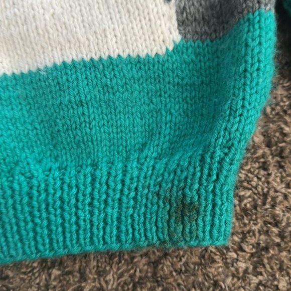 Handmade Bunny Easter Sweater With Hood Carrots - Picture 7 of 13